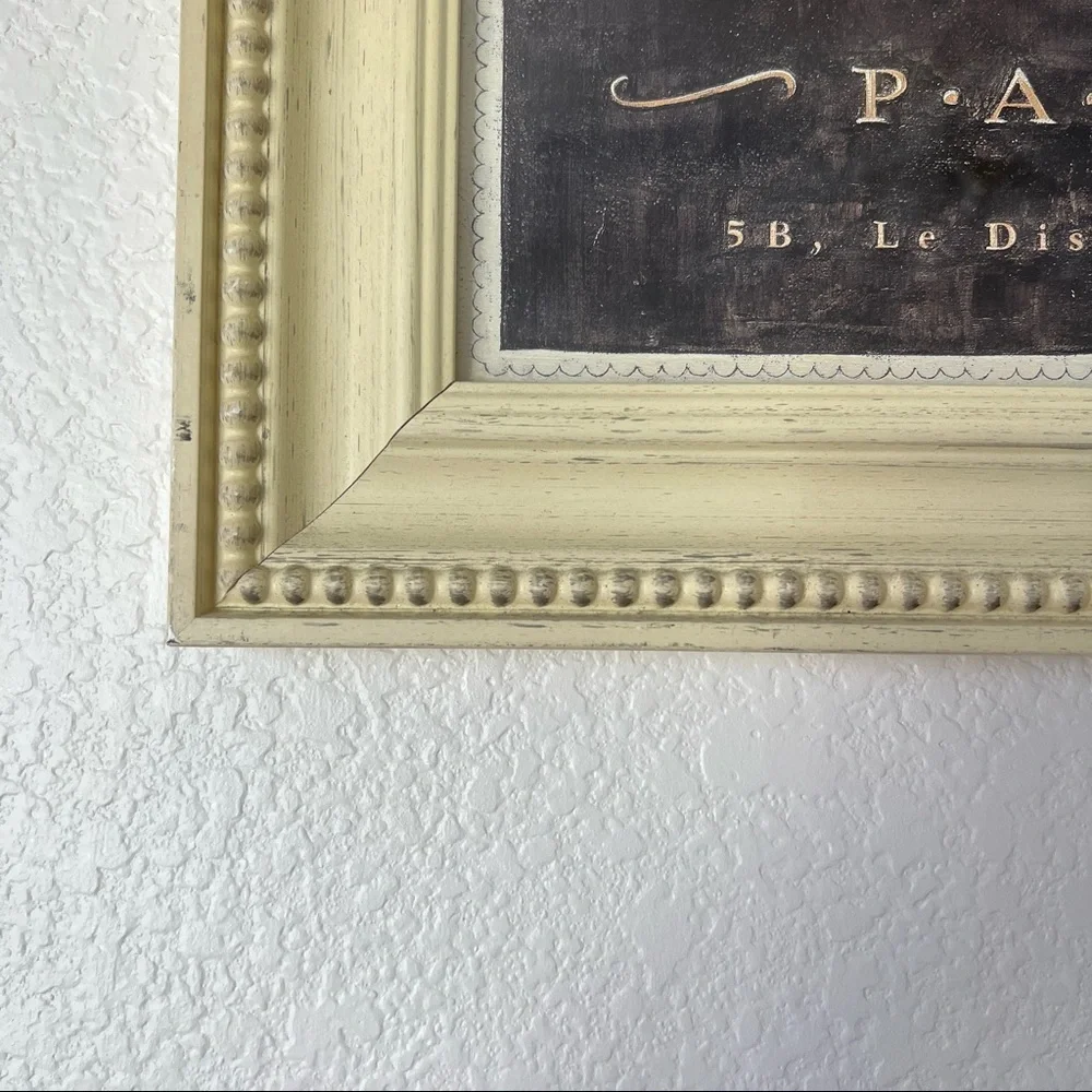 Shabby Chic Lingerie Paris 15” X 15” Framed Art